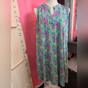 Dear Scarlett Floral Sleeveless Plus Size Dress